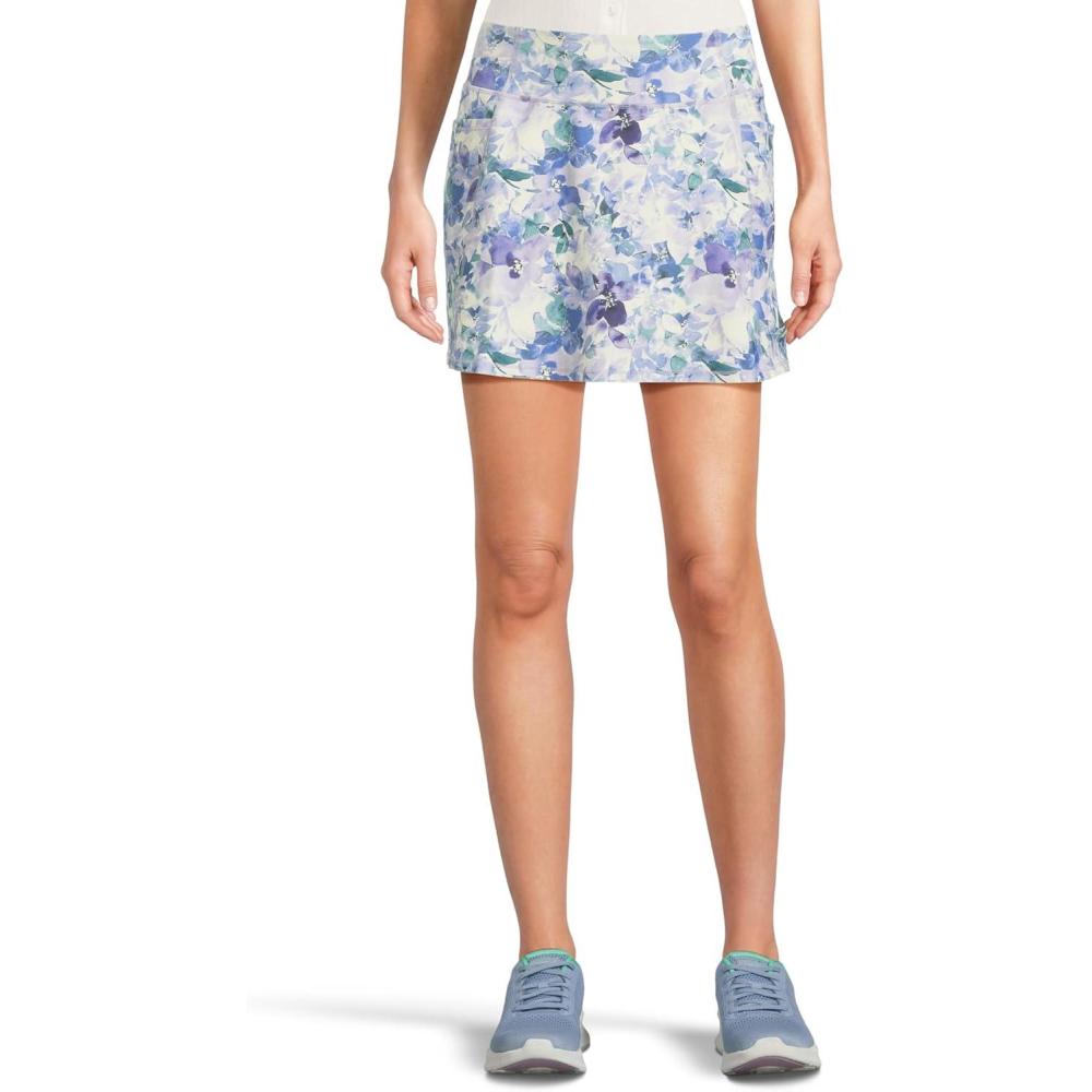 imageSkechers Womens Go Walk High Waisted Pickleball SkortBlue Seascape Floral
