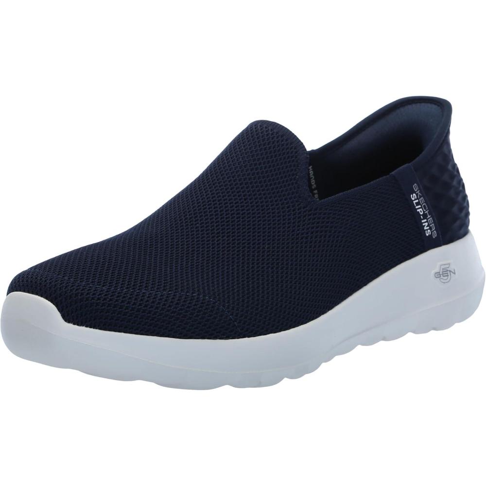 imageSkechers Womens Go Walk Joy Vela Hands Free SlipinsNavyWhite