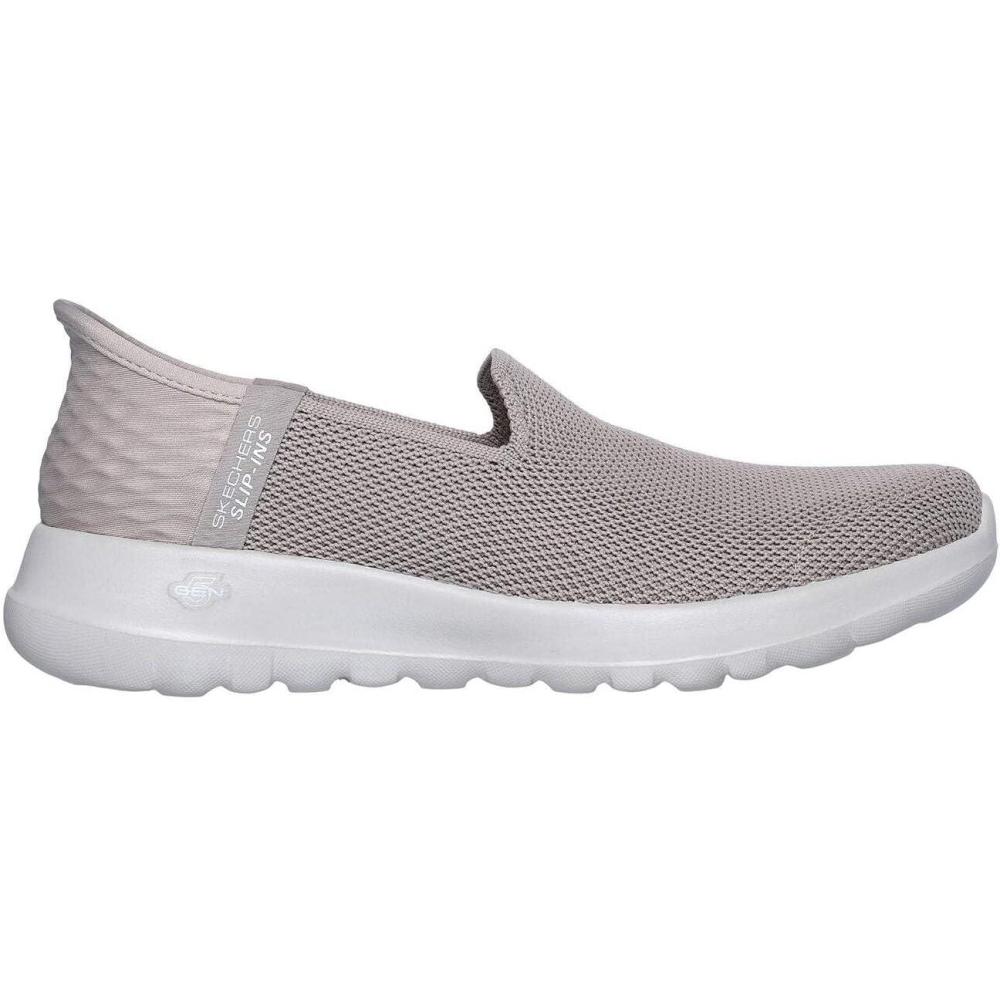 imageSkechers Womens Go Walk Joy Vela Hands Free SlipinsTpe Taupe