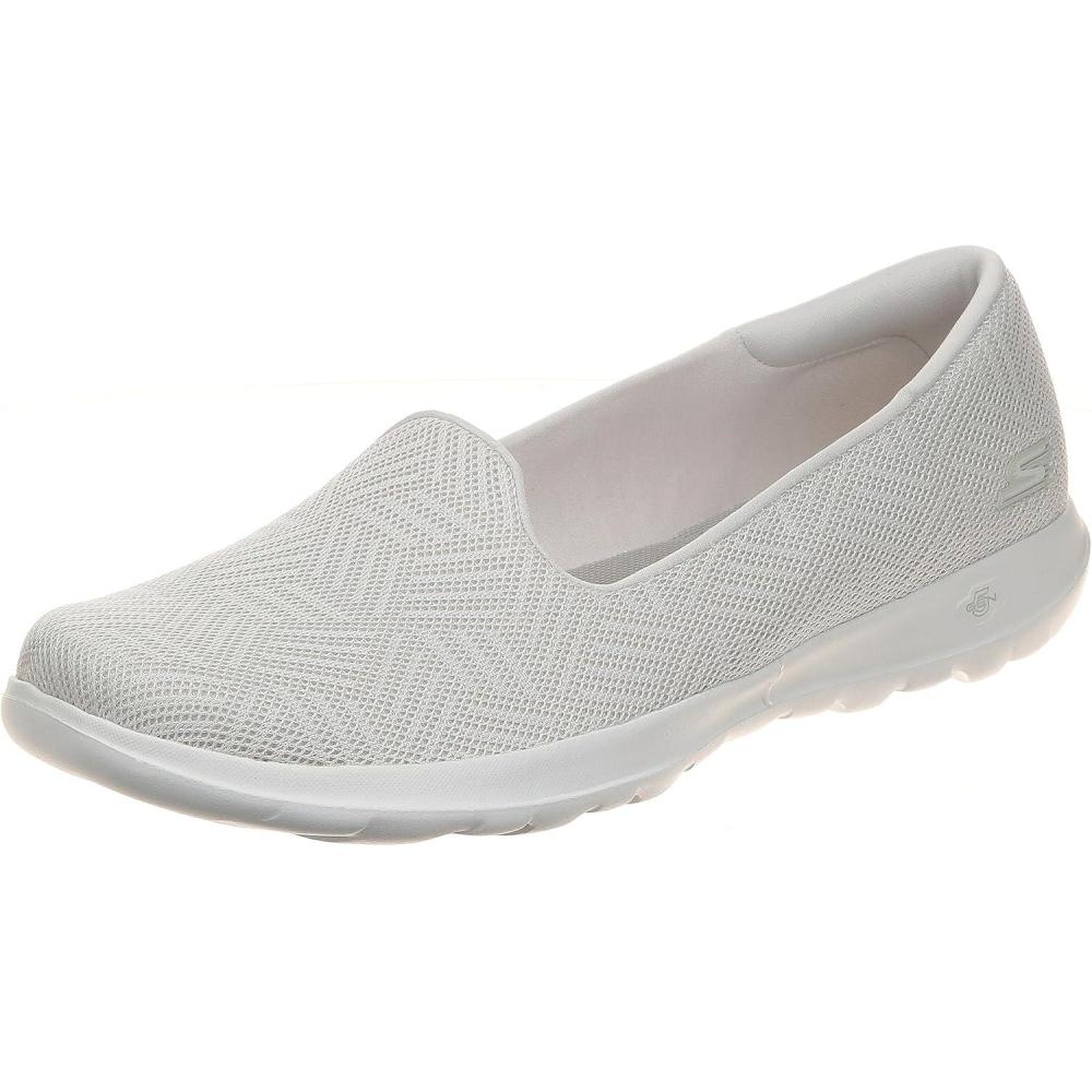 imageSkechers Womens Go Walk Lite Sweet Gal Slipon Mesh SneakersNatural