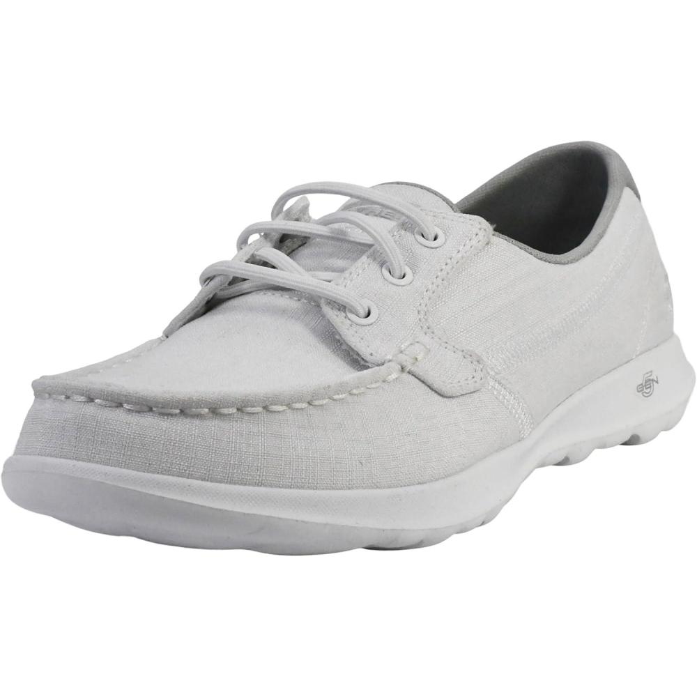 imageSkechers Womens Go Walk Lite15433 Boat ShoeWhite