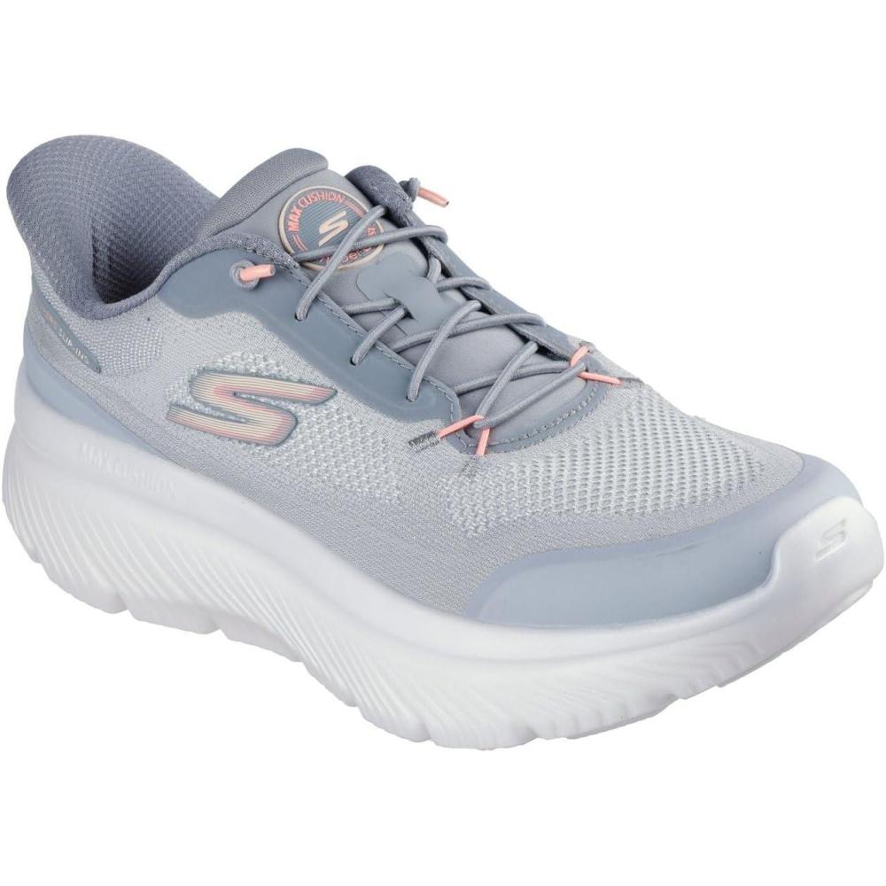 imageSkechers Womens Go Walk Max Cushioning Hyper Burst Nikita Hands Free Slipins SneakerGrayPink