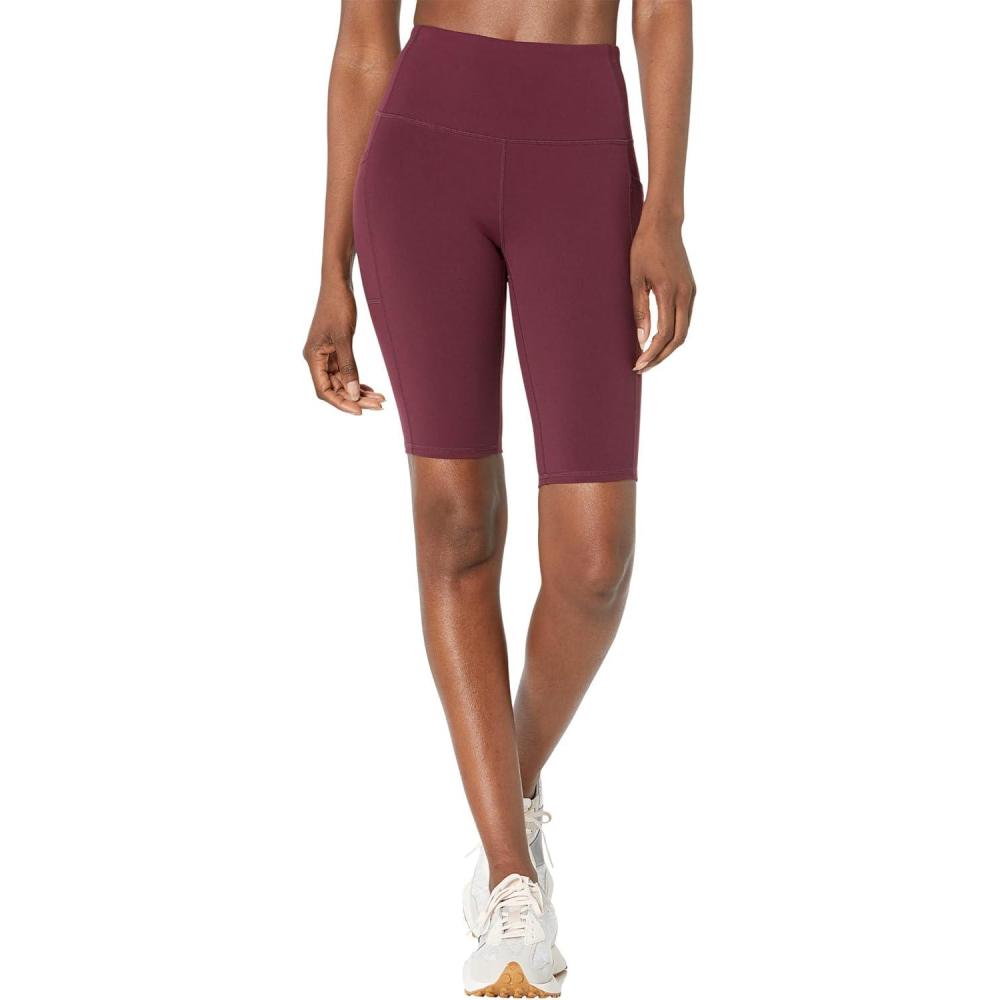 imageSkechers Womens Go Walk Slip Ins High Waisted 10quot Active Bike ShortWinetasting