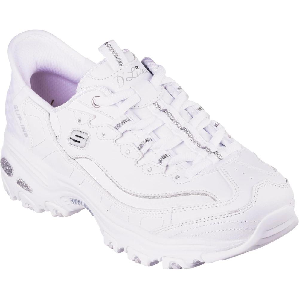 imageSkechers Womens Hands Free DLites New ClassicSneakerWhiteSilver