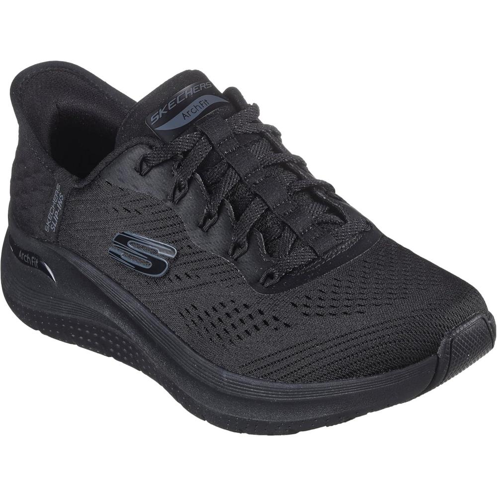 imageSkechers Womens Hands Free Slipins Arch Fit 20Easy ChicBlack Bbk