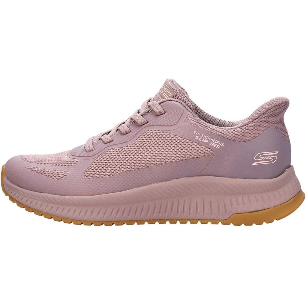 imageSkechers Womens Hands Free Slipins Bobs Squad 4 Staple LookPurple Mesh