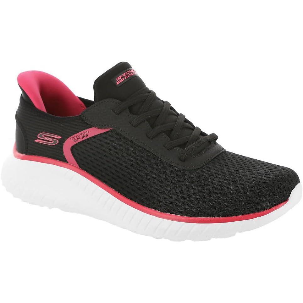 imageSkechers Womens Hands Free Slipins Bobs Squad Chaos Stroke of LuckBlack