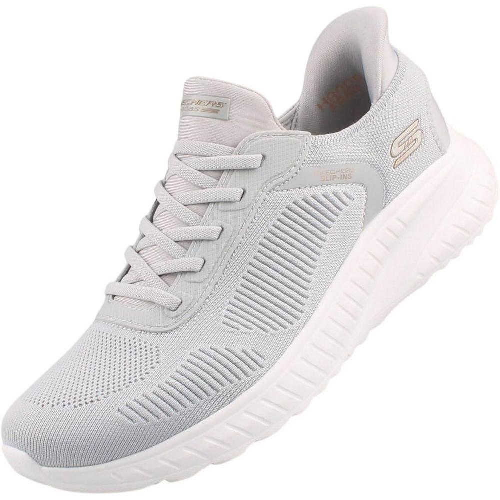 imageSkechers Womens Hands Free Slipins Bobs Squad ChaosCurrent MuseLight Gray