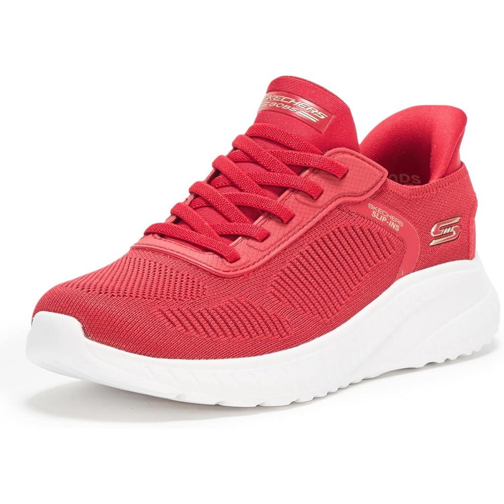 imageSkechers Womens Hands Free Slipins Bobs Squad ChaosCurrent MuseRed
