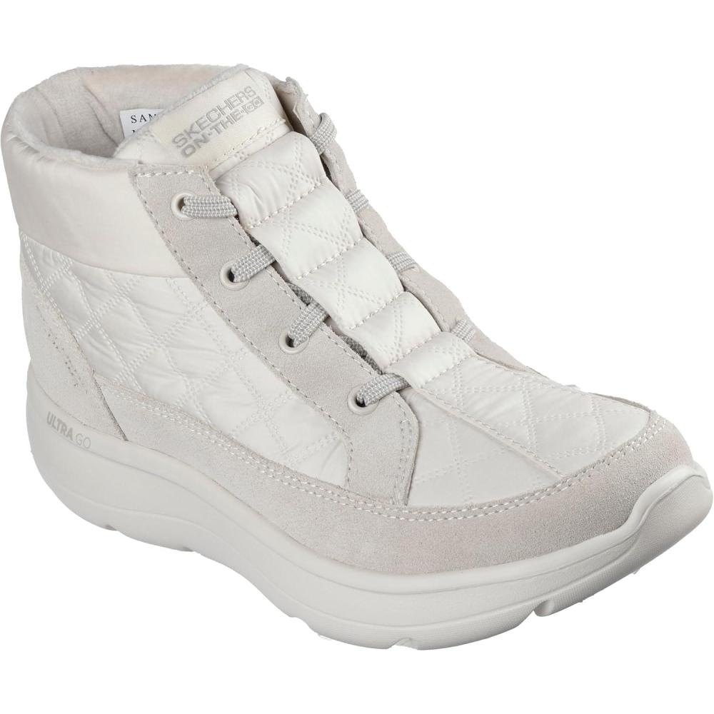 imageSkechers Womens Hands Free Slipins OnThego Encore Quilted Nylon Chugga Ankle BootNatural