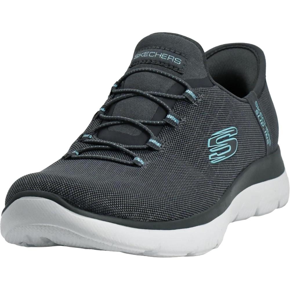 imageSkechers Womens Hands Free Slipins SummitsClassy NightGreyLight Blue