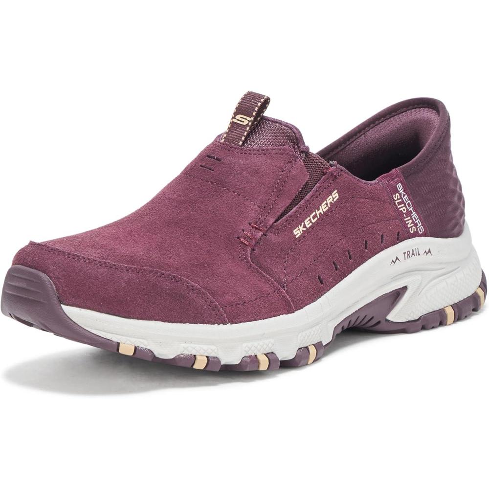 imageSkechers Womens Hillcrest Sunapee Hands Free SlipIn LoafersBurgundy