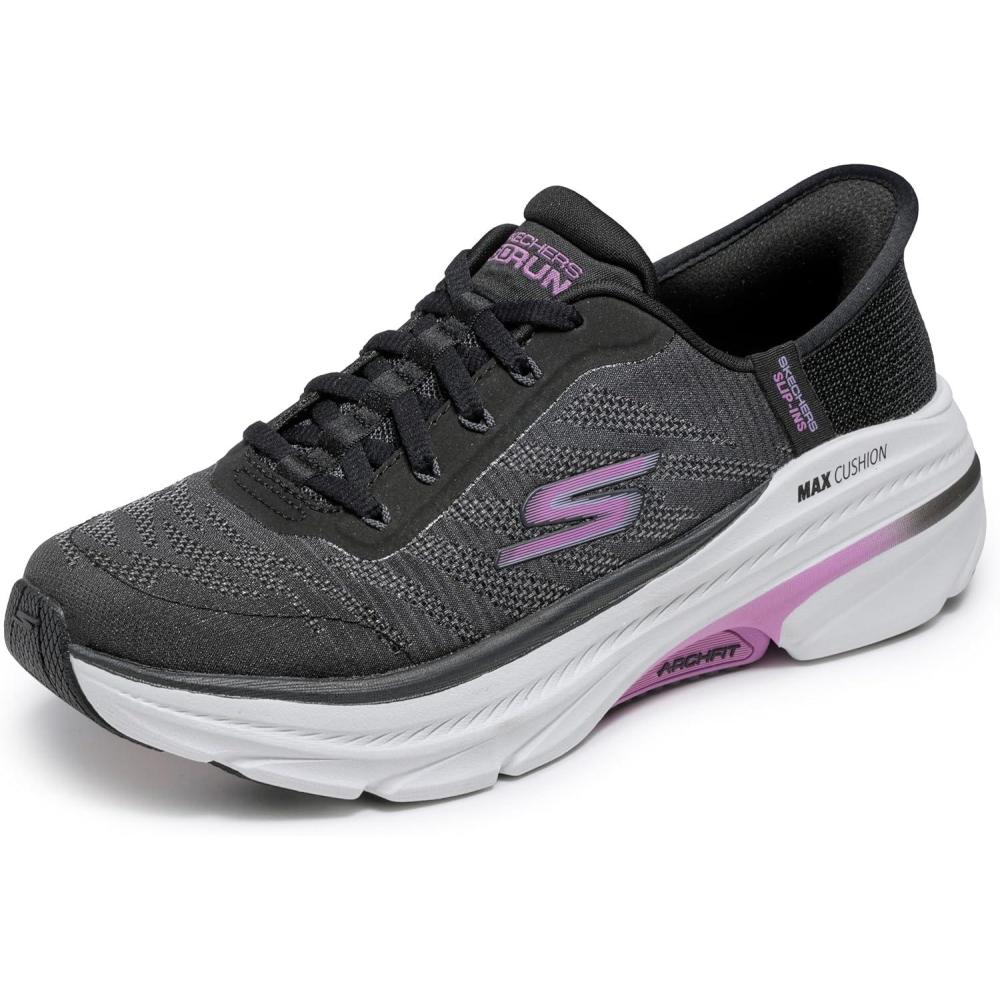 imageSkechers Womens Max Cushioning Arch Fit 20 Adelphi Hands Free SlipinsBlackLavender