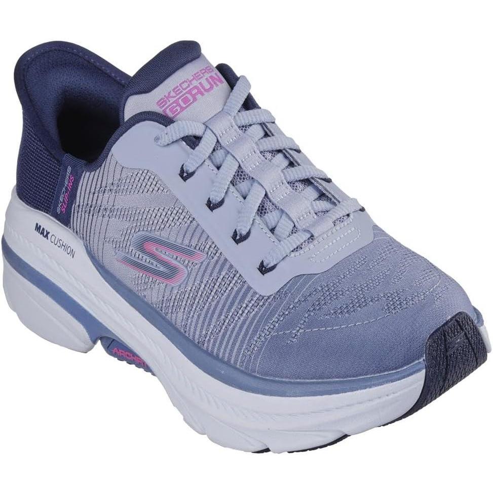 imageSkechers Womens Max Cushioning Arch Fit 20 Adelphi Hands Free SlipinsNavyPink