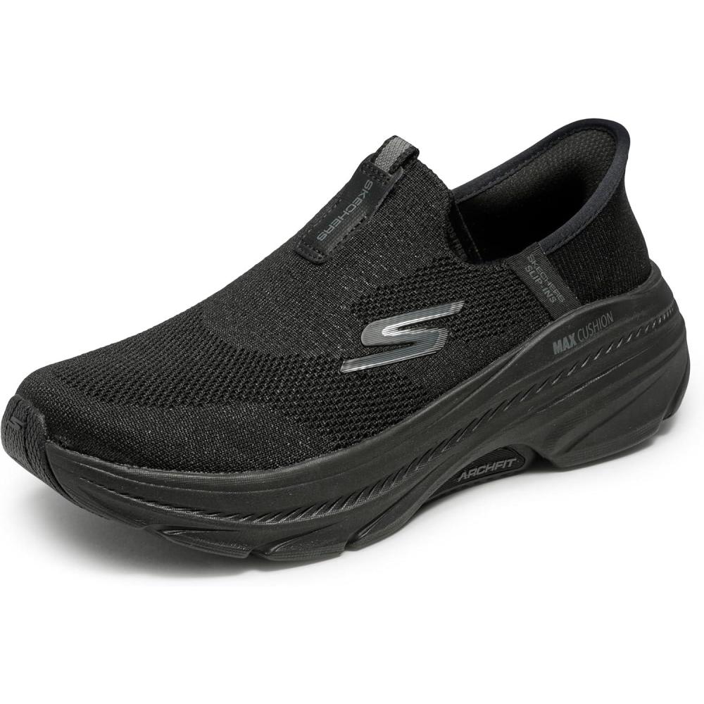 imageSkechers Womens Max Cushioning Arch Fit 20 Cambridge Hands Free SlipinsBlack