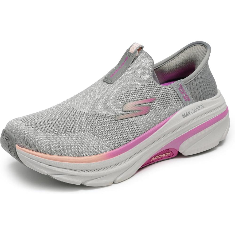 imageSkechers Womens Max Cushioning Arch Fit 20 Cambridge Hands Free SlipinsGrayPink