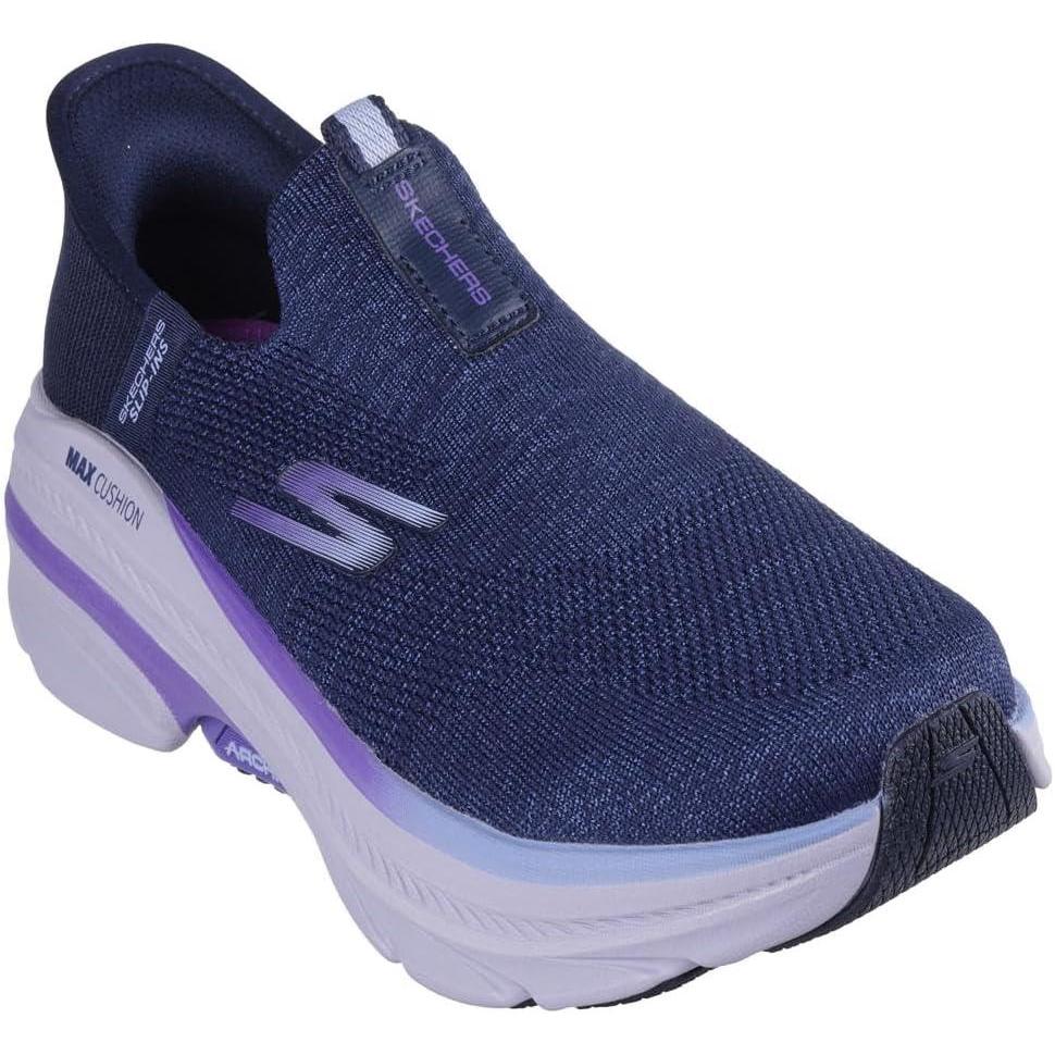 imageSkechers Womens Max Cushioning Arch Fit 20 Cambridge Hands Free SlipinsNavyPurple