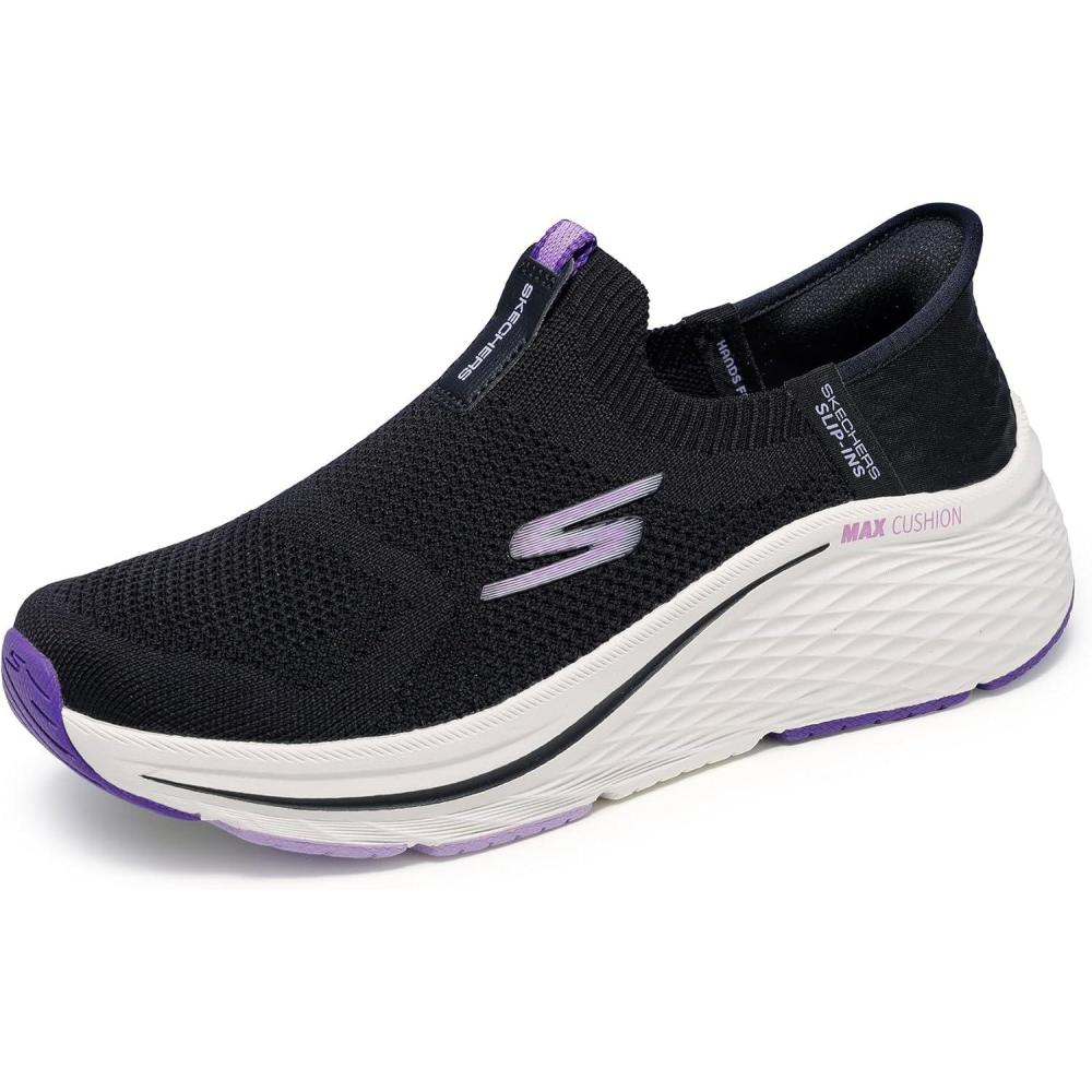 imageSkechers Womens Max Cushioning Elite 20 Eternal TrainersBlackPurple