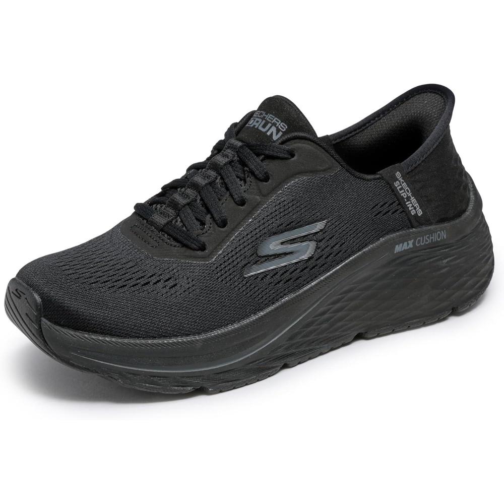 imageSkechers Womens Max Cushioning Elite 20 Vanish Hands Free SlipinsBlack