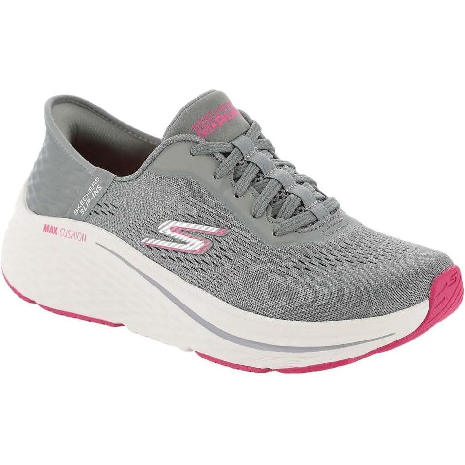 imageSkechers Womens Max Cushioning Elite 20 Vanish Hands Free SlipinsCharcoalPink