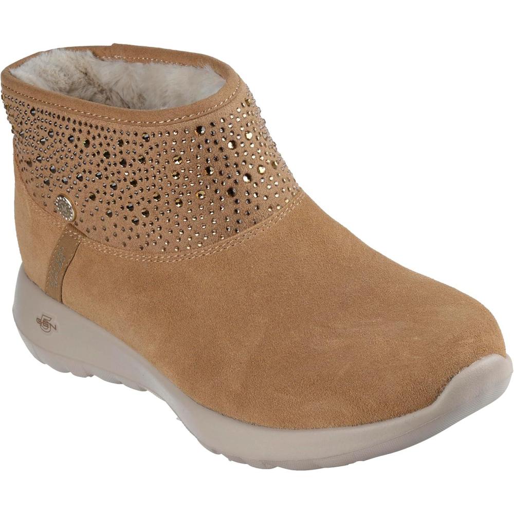 imageSkechers Womens OnTheGo JoySo Glam Martha Stewart Hands Free Slipins Ankle BootChestnut