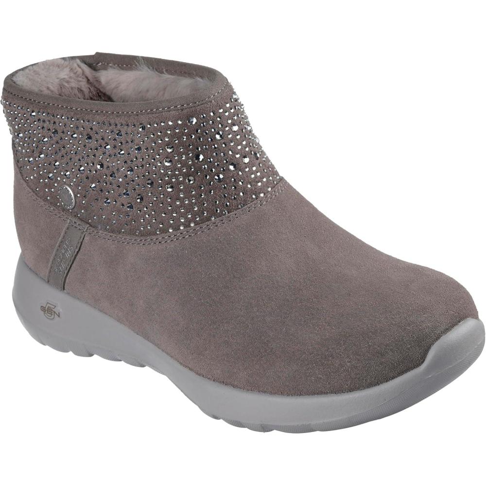 imageSkechers Womens OnTheGo JoySo Glam Martha Stewart Hands Free Slipins Ankle BootDark Taupe