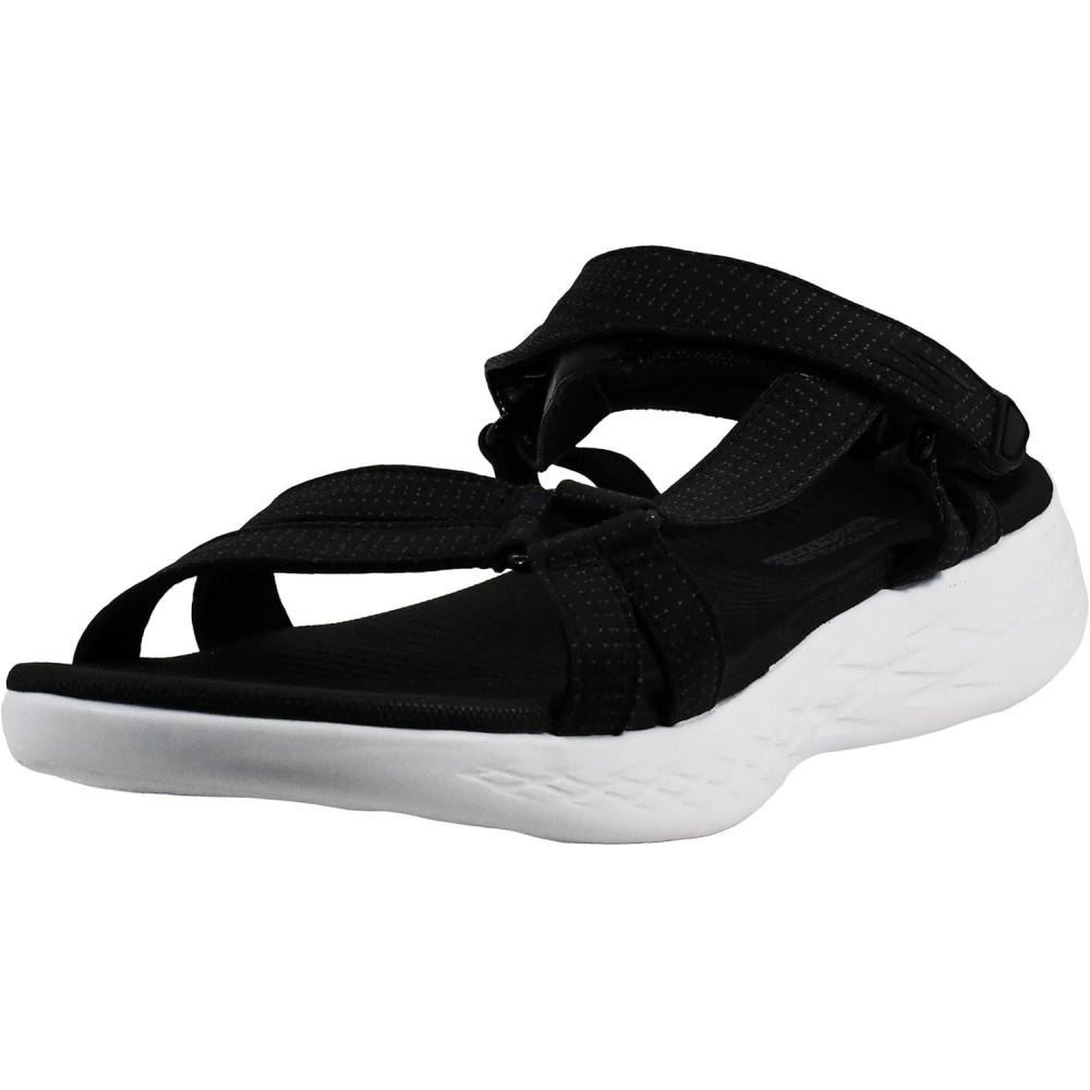 imageSkechers Womens OnThego 600Brilliancy Sport SandalBlackWhite