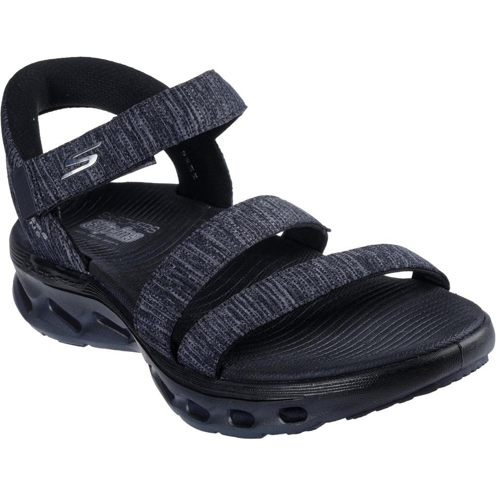 imageSkechers Womens OnThego Glide Step 20 Hands Free Slipins Sandal GiselleBlackGrey