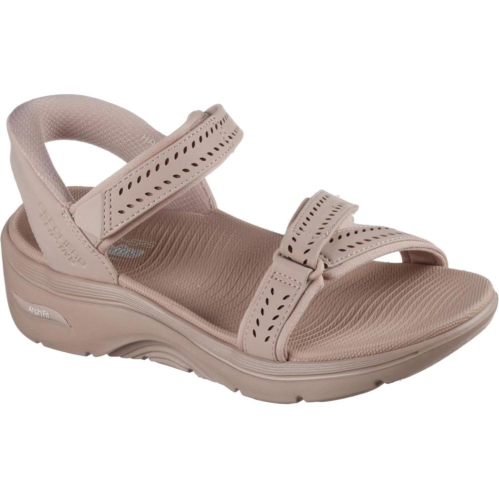 imageSkechers Womens OnThego Go Walk Arch Fit 20 Hands Free Slipins Sandal CandaceTaupe