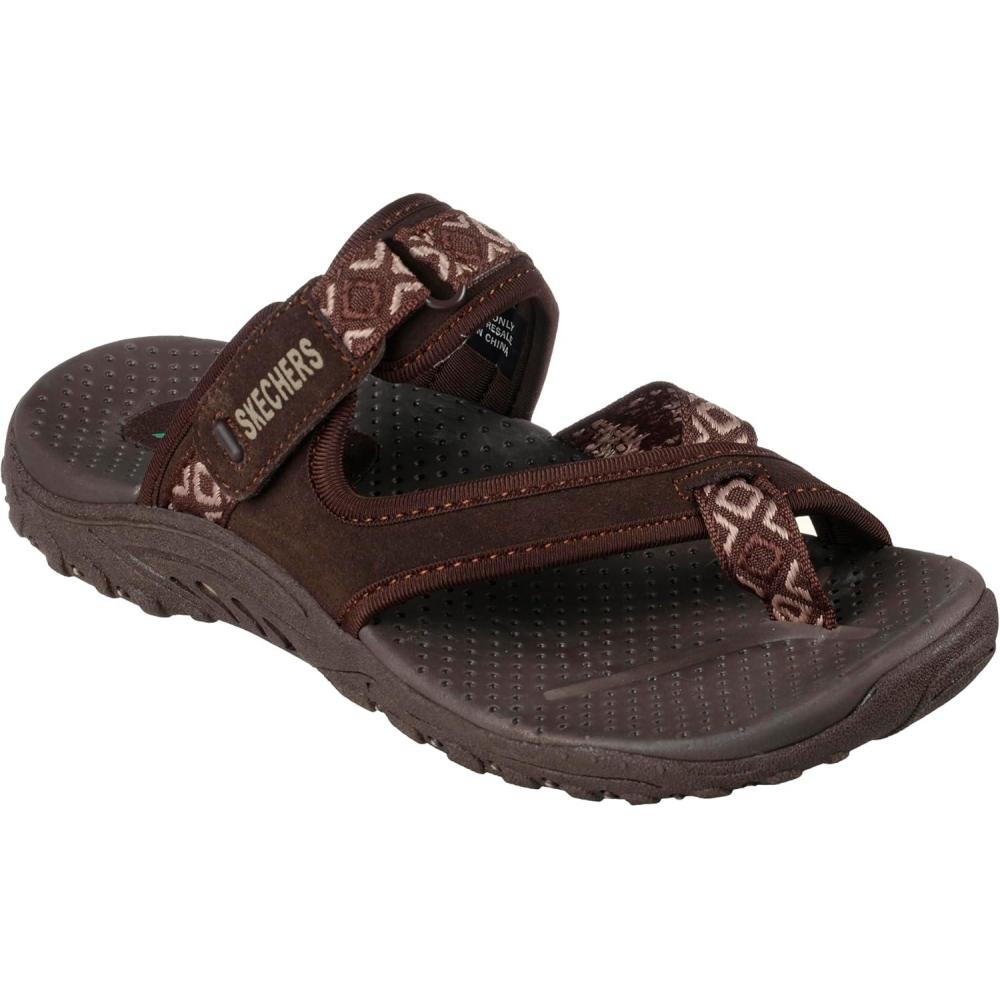 imageSkechers Womens REGGAE Trailway FlipFlop SandalsChocolate