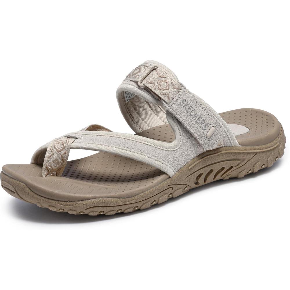 imageSkechers Womens REGGAE Trailway FlipFlop SandalsNatural