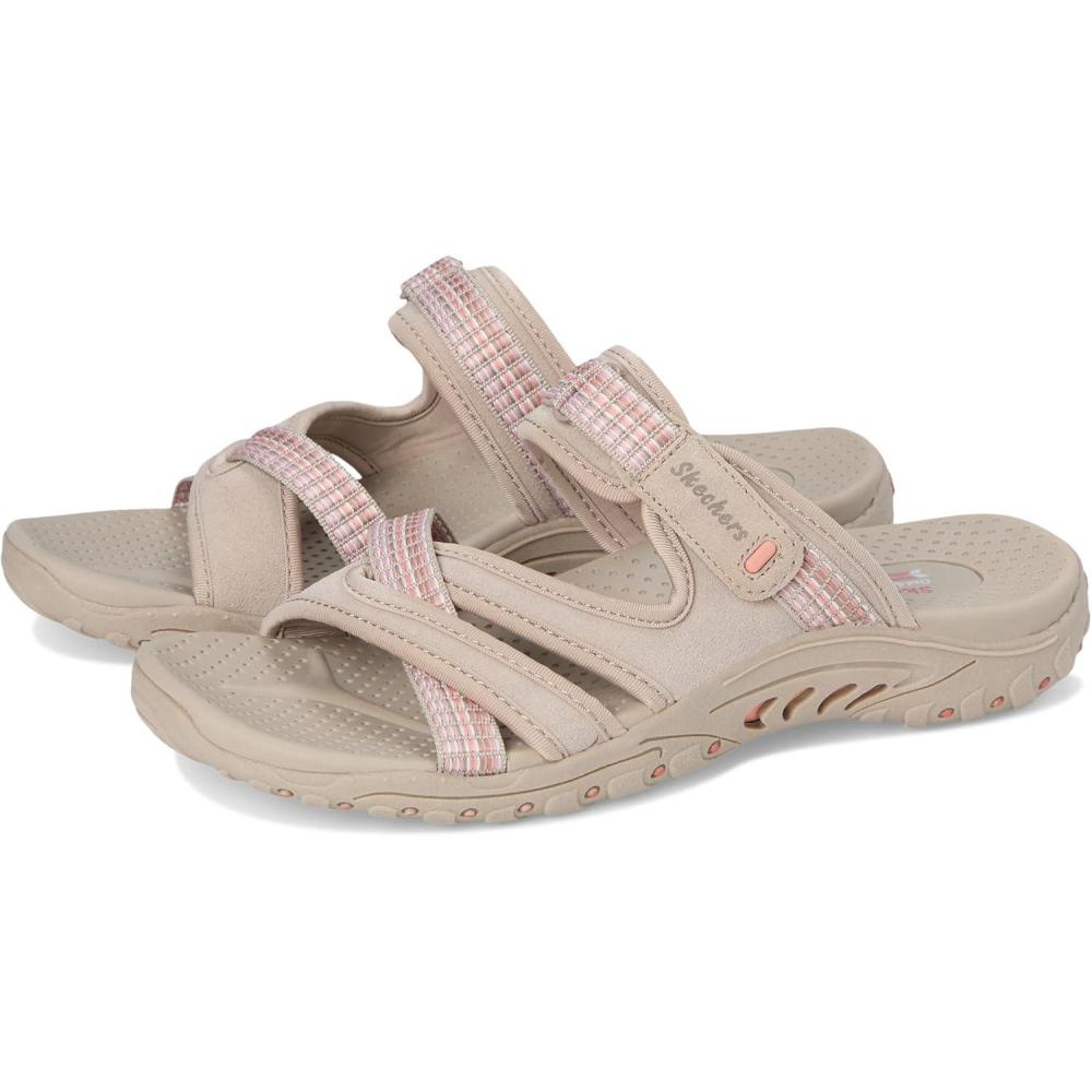 imageSkechers Womens REGGAE Trailway FlipFlop SandalsTaupe