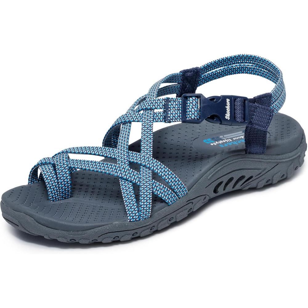 imageSkechers Womens Reggae Stockholm SandalBlueNavy