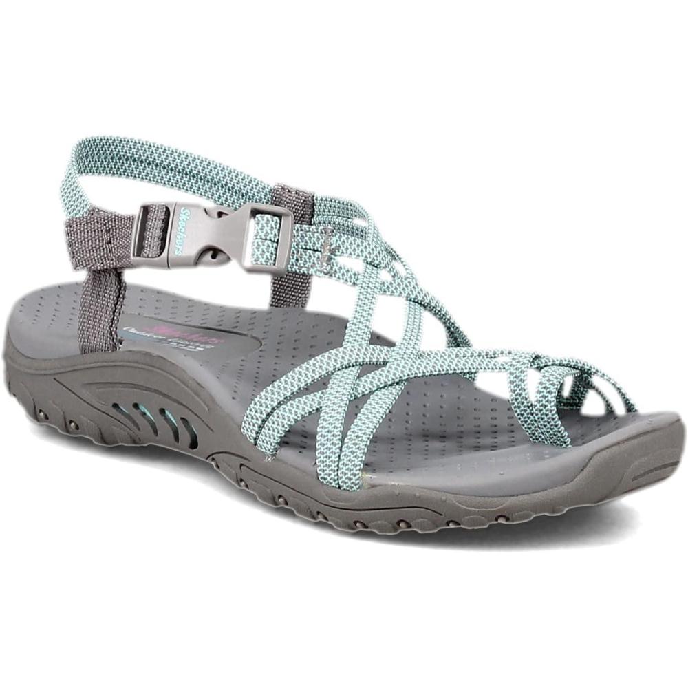 imageSkechers Womens Reggae Stockholm SandalGreyAqua
