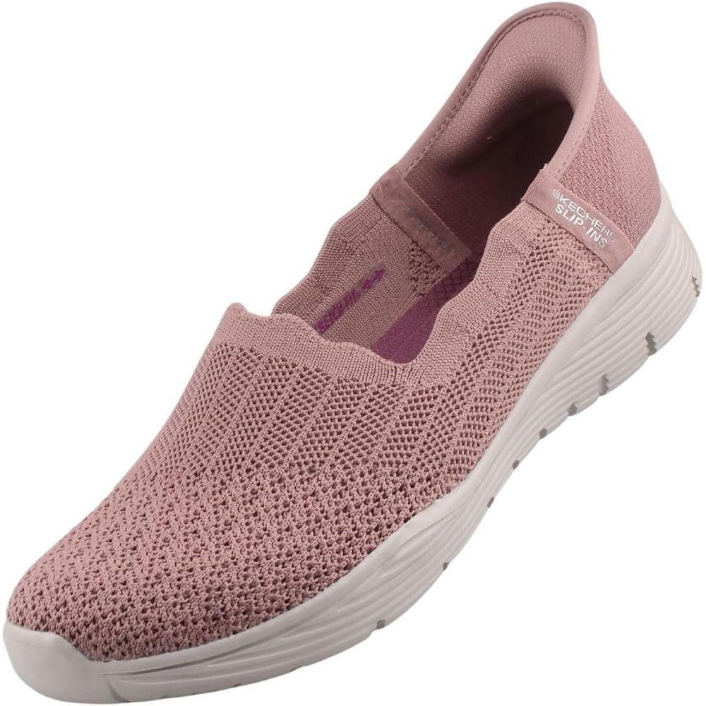 imageSkechers Womens Seager Believe It Hands Free SlipinsMauve Knit