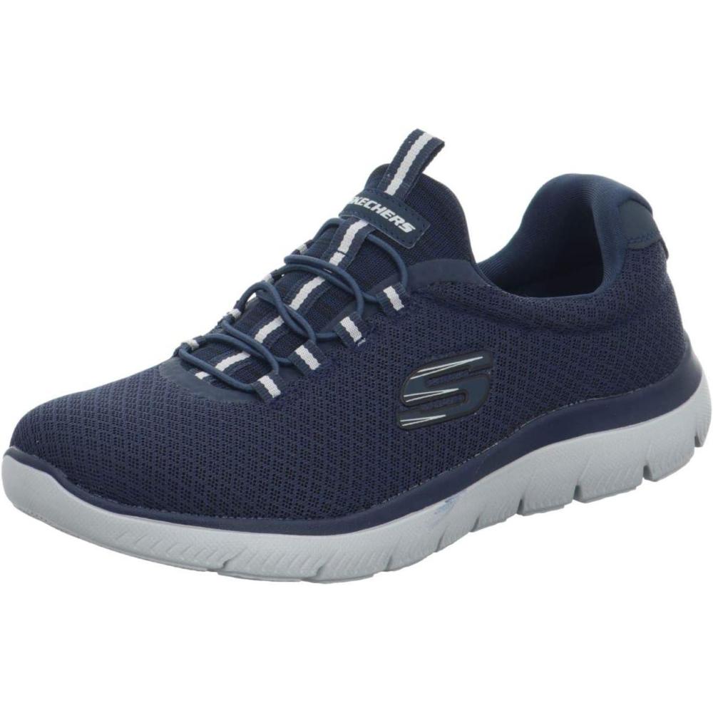 imageSkechers Womens Summits Quick Getaway SneakerBlue Navy MeshTrim Nvy