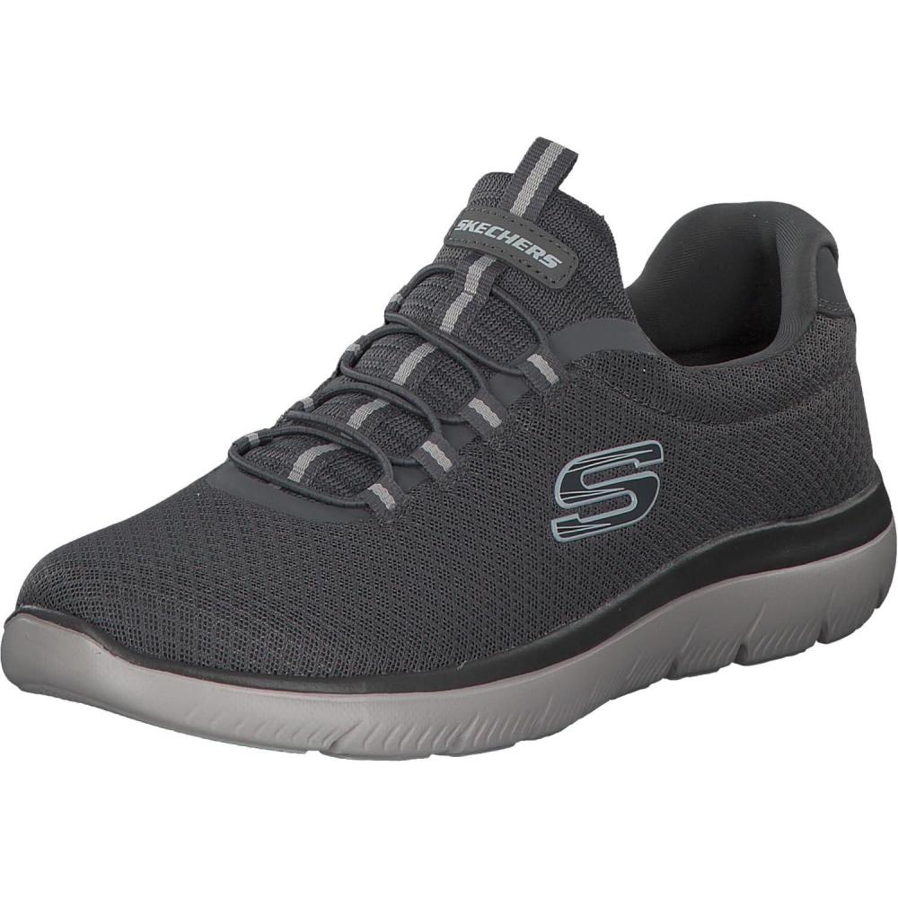 imageSkechers Womens Summits Quick Getaway SneakerCharcoal Mesh Trim