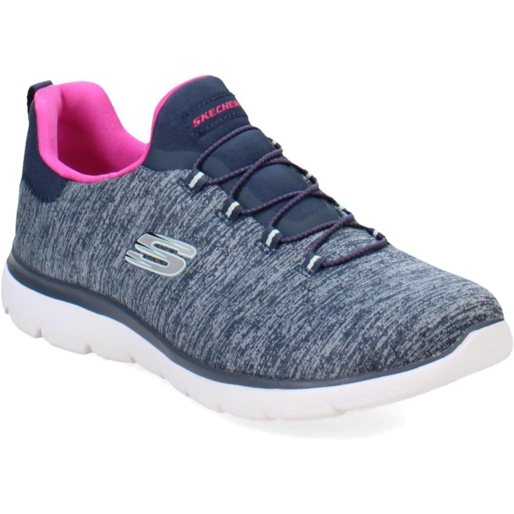 imageSkechers Womens Summits Quick Getaway SneakerGrey Navy Pink