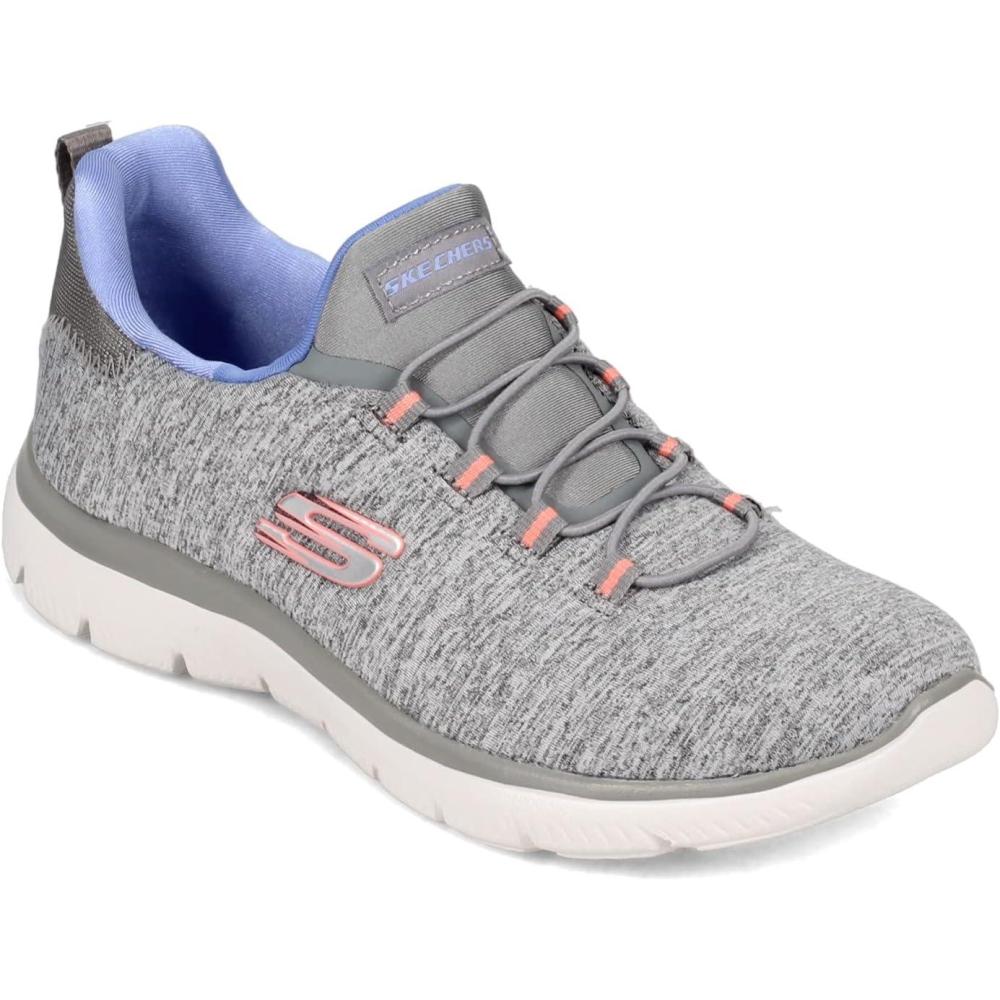imageSkechers Womens Summits Quick Getaway SneakerGreyBlue