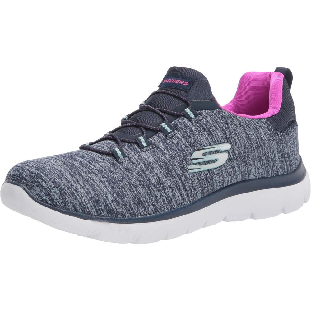 imageSkechers Womens Summits Quick Getaway SneakerNavyhot Pink