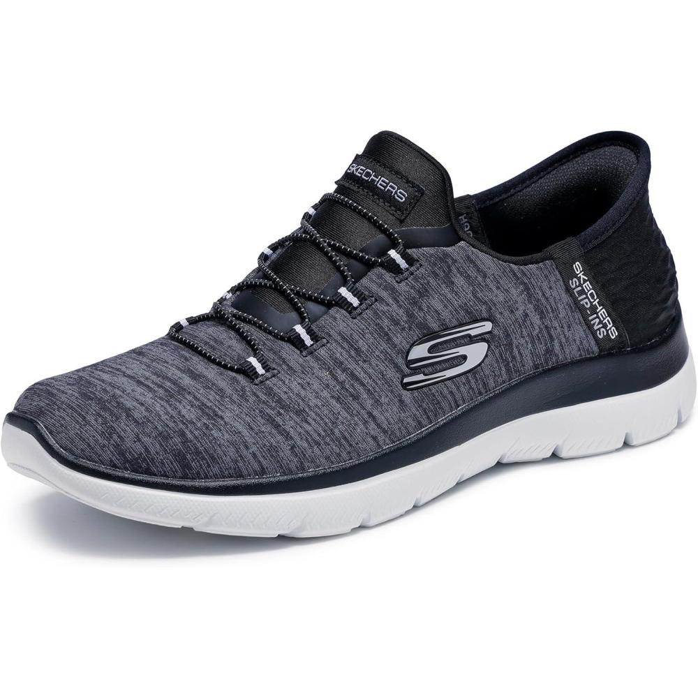 imageSkechers Womens Summits Dazzling Haze Hands Free Slip In SneakersBlack White