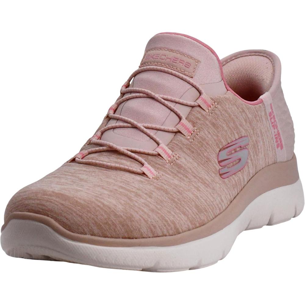 imageSkechers Womens Summits Dazzling Haze Hands Free Slip In SneakersRose