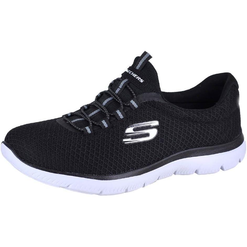 imageSkechers Womens Summits SneakerBlackBlack Bkw