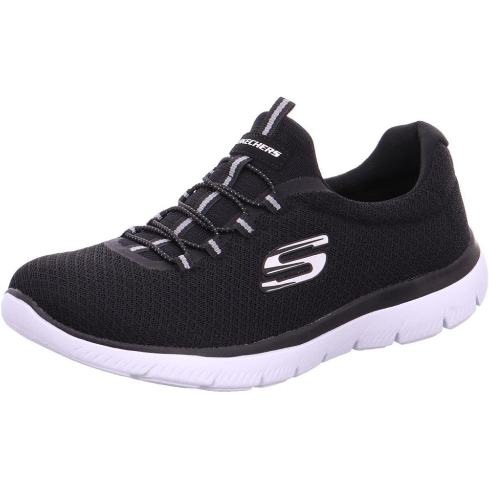imageSkechers Womens Summits SneakerBlackWhite
