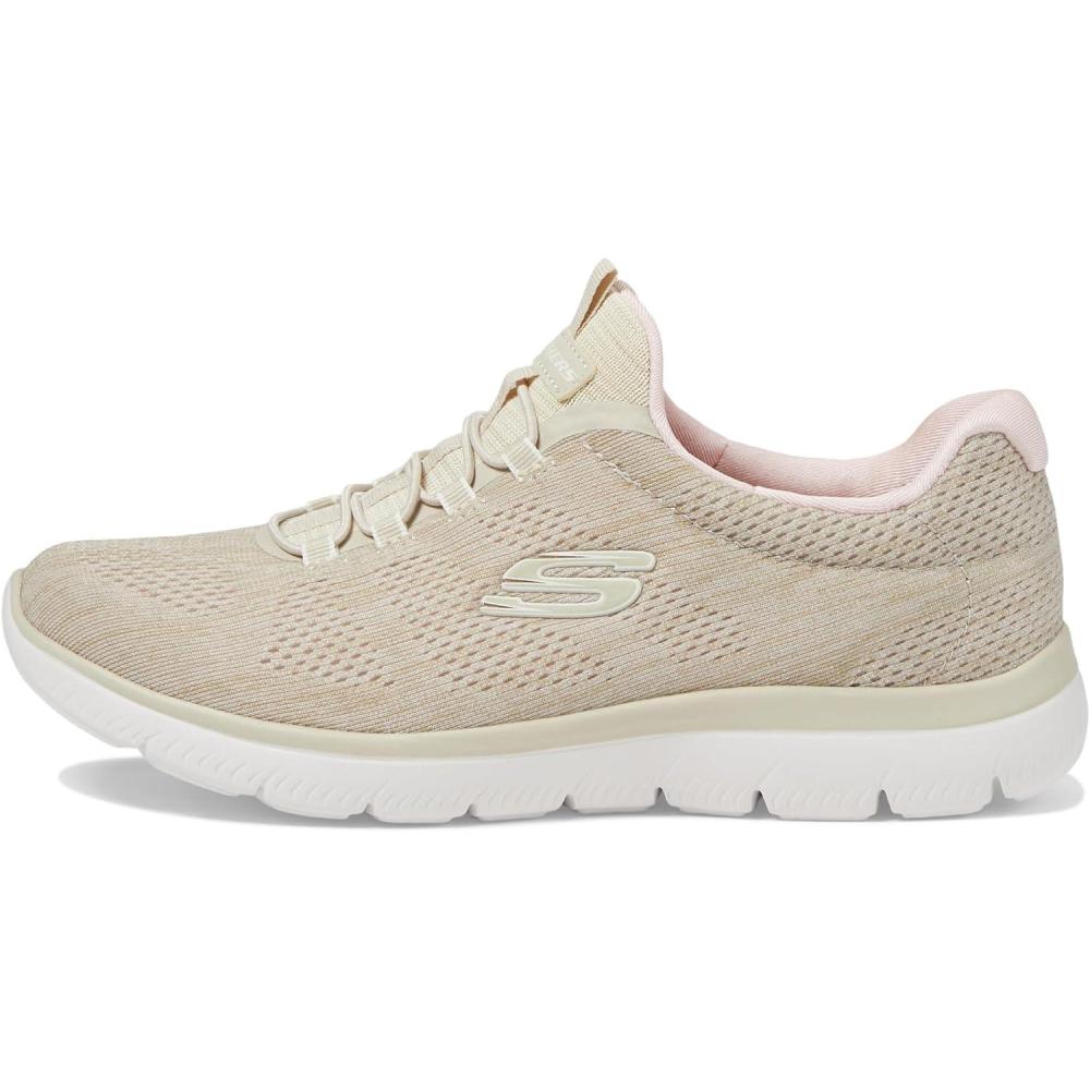 imageSkechers Womens Summits SneakersTaupePinktppk