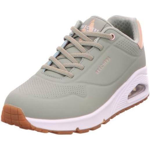 imageSkechers Womens Uno Shimmer Away Wedge Slipon Fashion SneakersSage