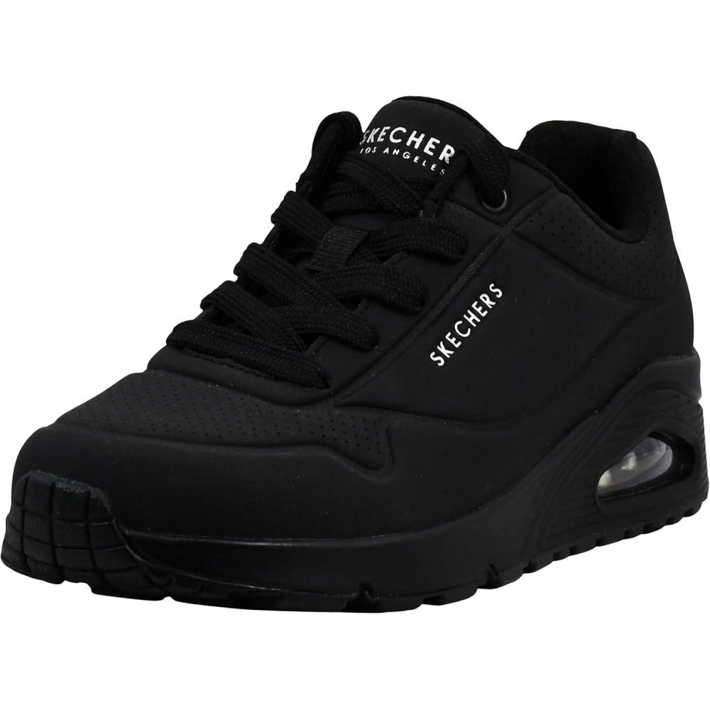 imageSkechers Womens UnoNight Shades Sneaker AirCooled Memory Foam SkechAir Midsole Durabuck UpperBlackBlack