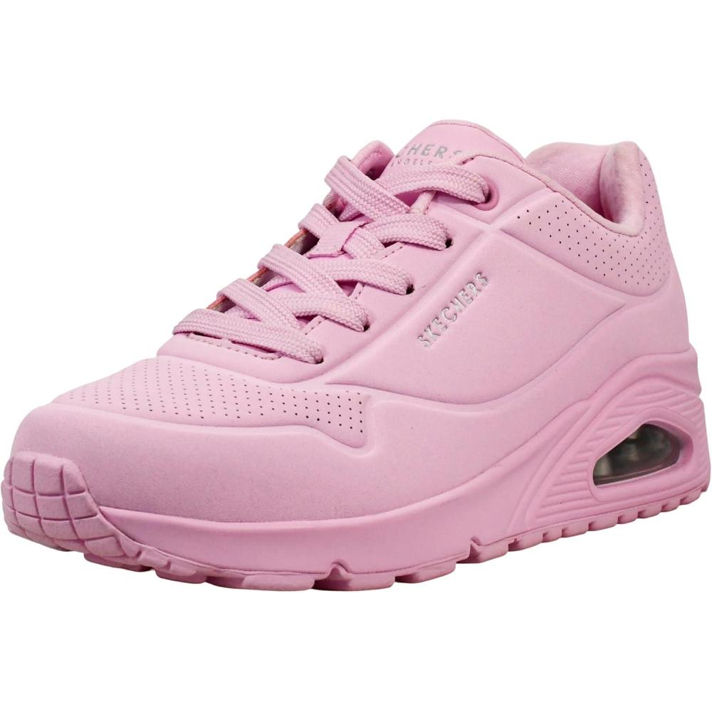 imageSkechers Womens UnoNight Shades Sneaker AirCooled Memory Foam SkechAir Midsole Durabuck UpperLight Pink