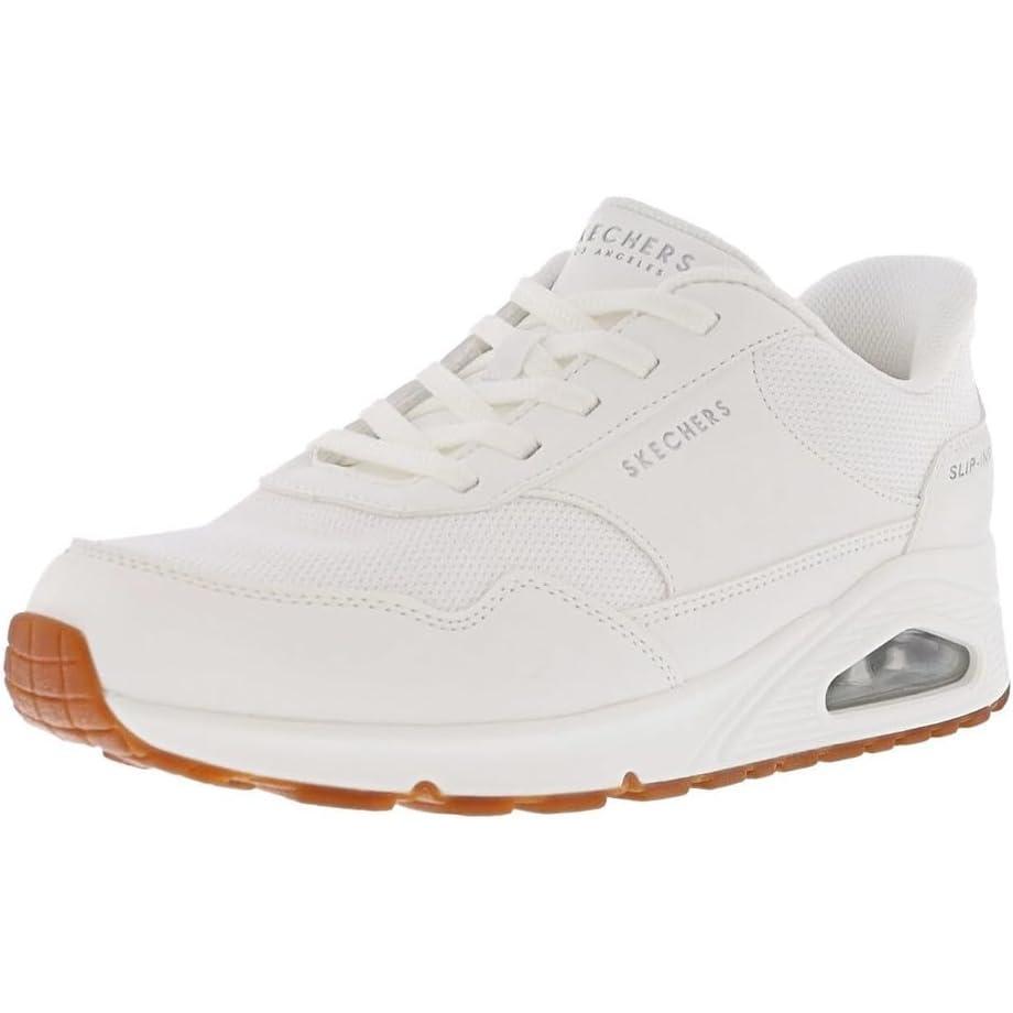 imageSkechers Womens UnoNight Shades Sneaker AirCooled Memory Foam SkechAir Midsole Durabuck UpperWhite Banksia
