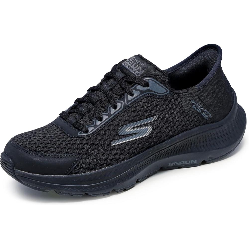 imageSkechers Womens Womens Hands Free Slipins Go Run Consistent 20 Endure SneakerBlack